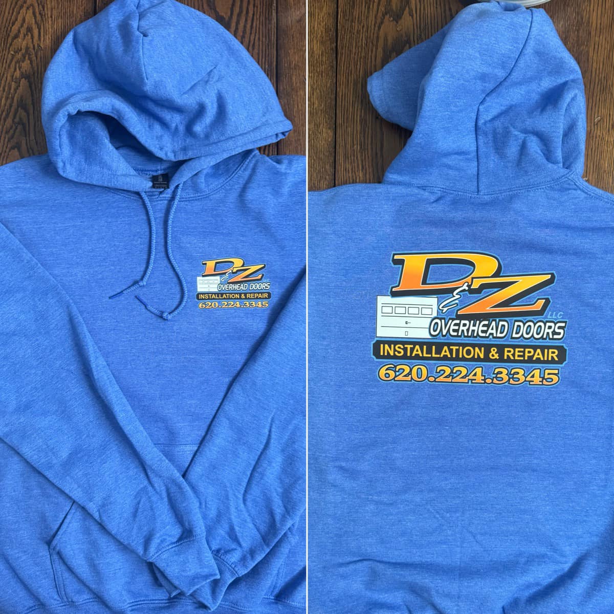 Custom business and company t shirts, sweatshirts and hoodies