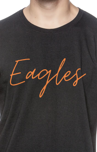 Eagles Cursive Orange font