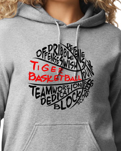 Tiger Basketball "Graffiti Ball" Hoodie