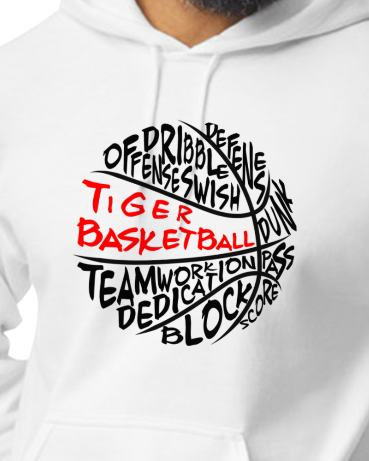 Tiger Basketball "Graffiti Ball" Hoodie