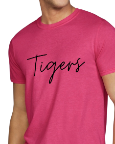 Tigers Cursive font in black