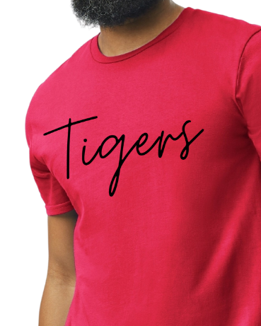 Tigers Cursive font in black
